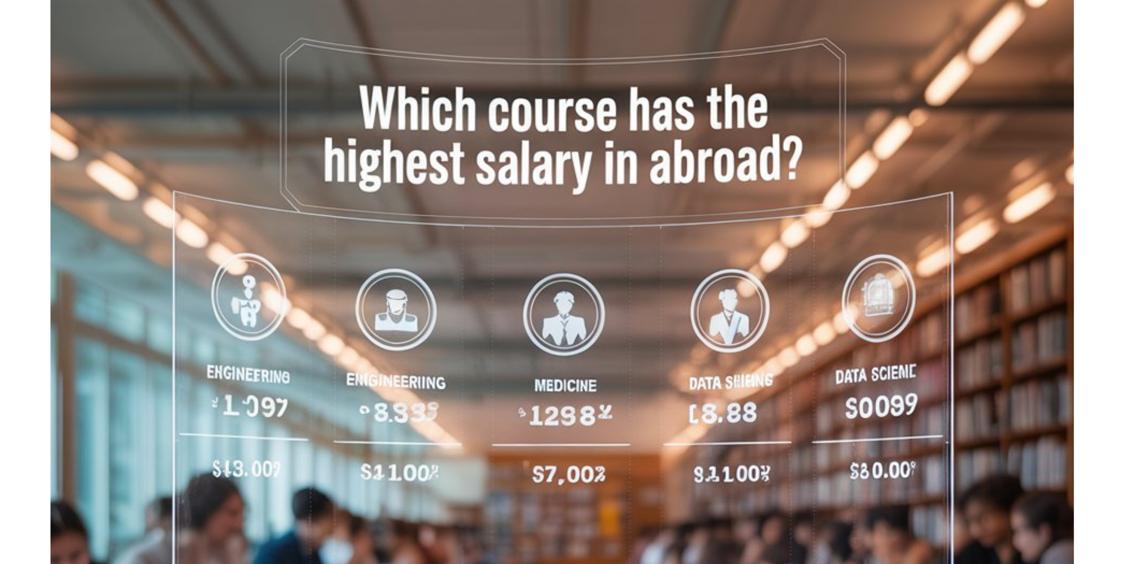 Which course has the highest salary in abroad?