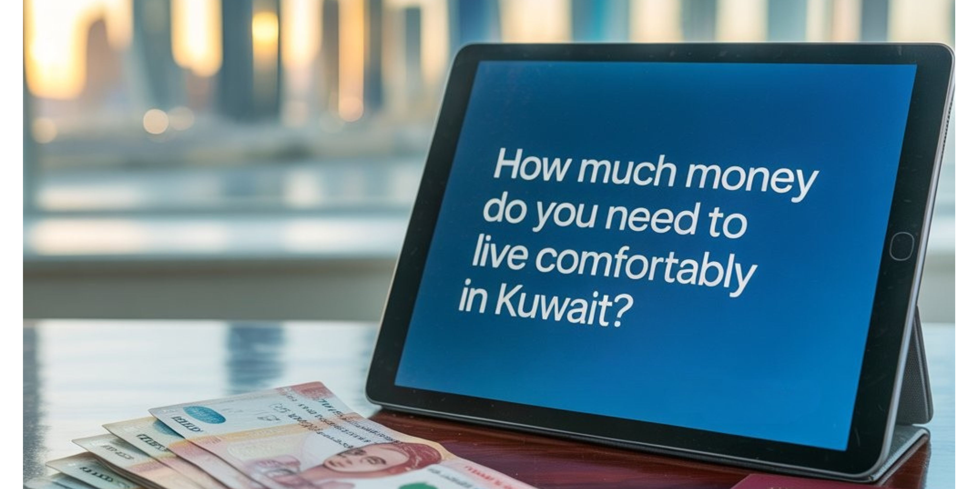 How much money do you need to live comfortably in Kuwait?